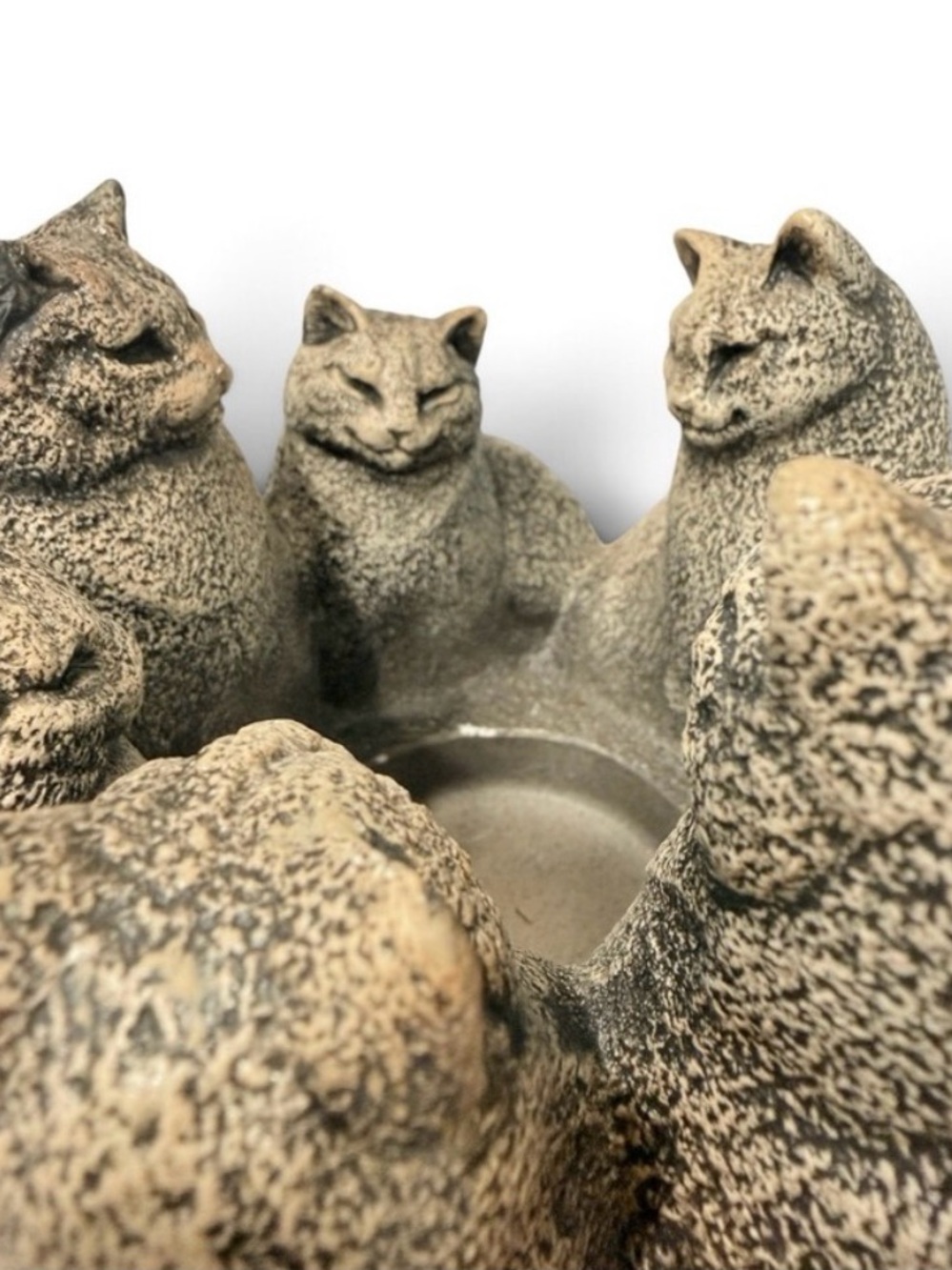 Original Windstone Editions Circle of Cats Candle Lamp, Sculpted by Melody Peña. - Picture 5 of 17